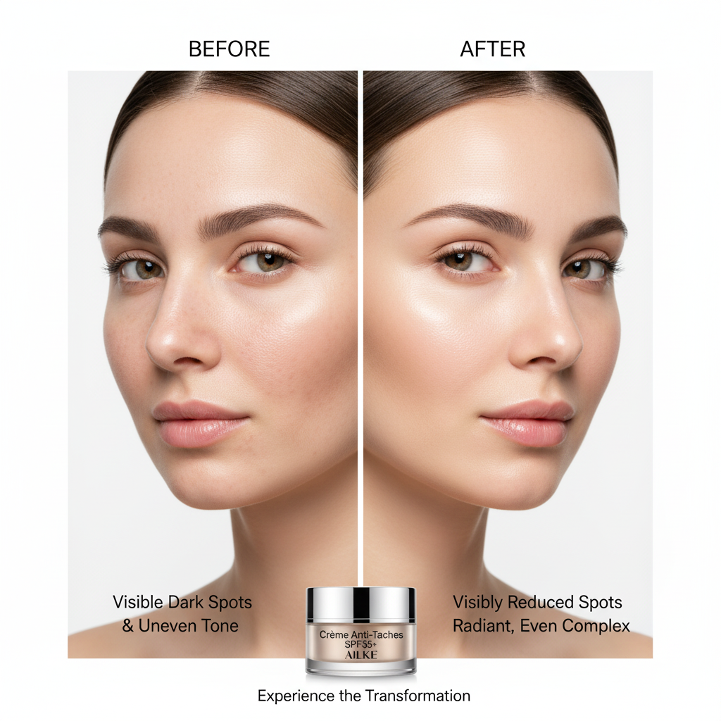 AILKE Dark Spot Corrector Bleaching Hydration Facial Cream With Spf35+ Lighting Skin Tone Korean Anti-sunburn Face Skin Care